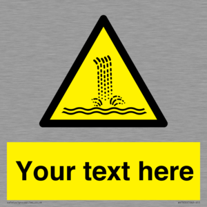 Custom warning artificial waterfall